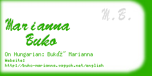 marianna buko business card